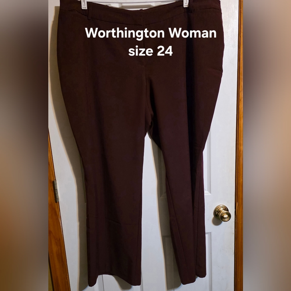 Worthington Brown Boot Cut Stretch Pants